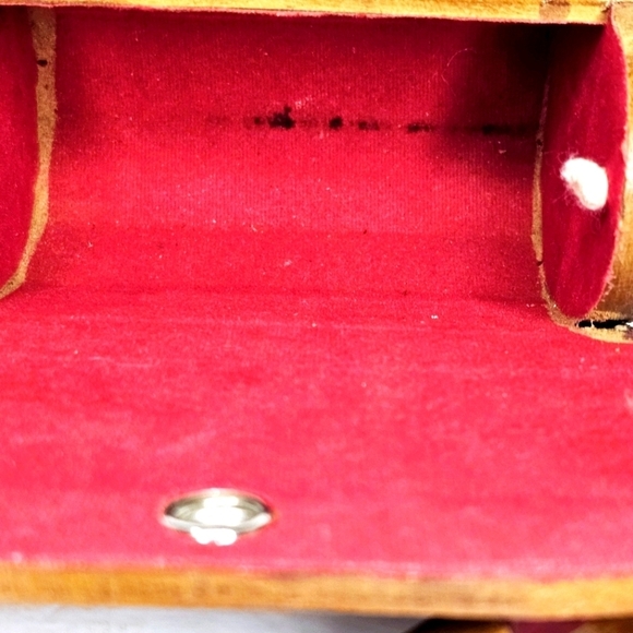 1970's Wood Slat Mini Barrel Shoulder Bag Handmade - Picture 6 of 9